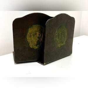 Pair of Antique Signed Benjamin Franklin Bookends